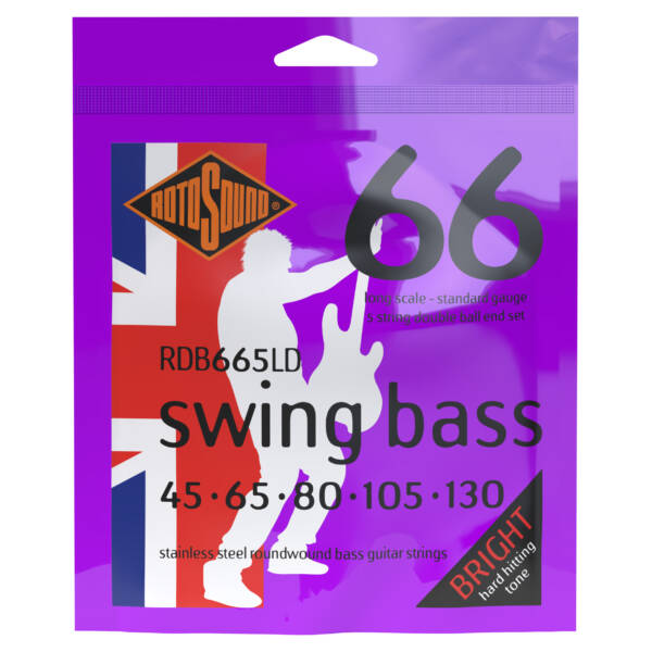 RDB665LD 5 Corde Swing Bass 66 Double Ball End 45-130